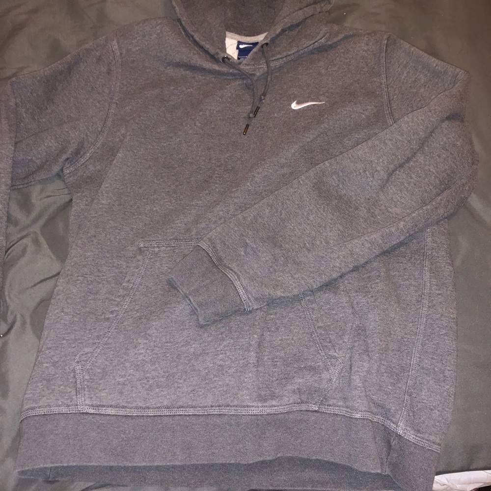 GREY NIKE HOODIE SWEATSHIRT - Picture 4 of 5